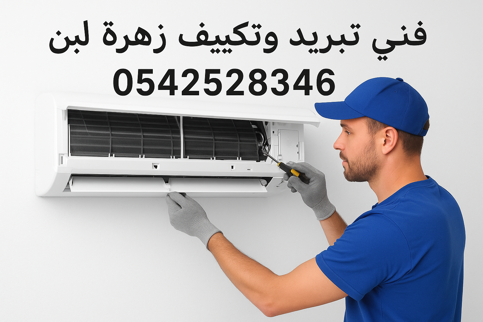 فني تبريد وتكييف زهرة لبن –0542528346