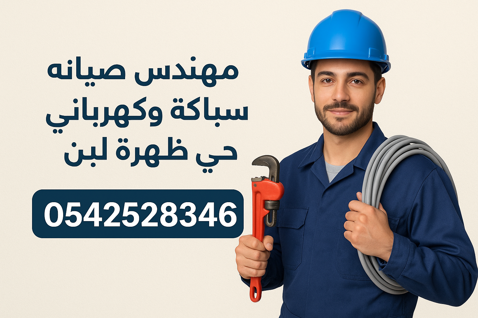 مهندس صيانة سباكة وكهربائي حي ظهرة لبن