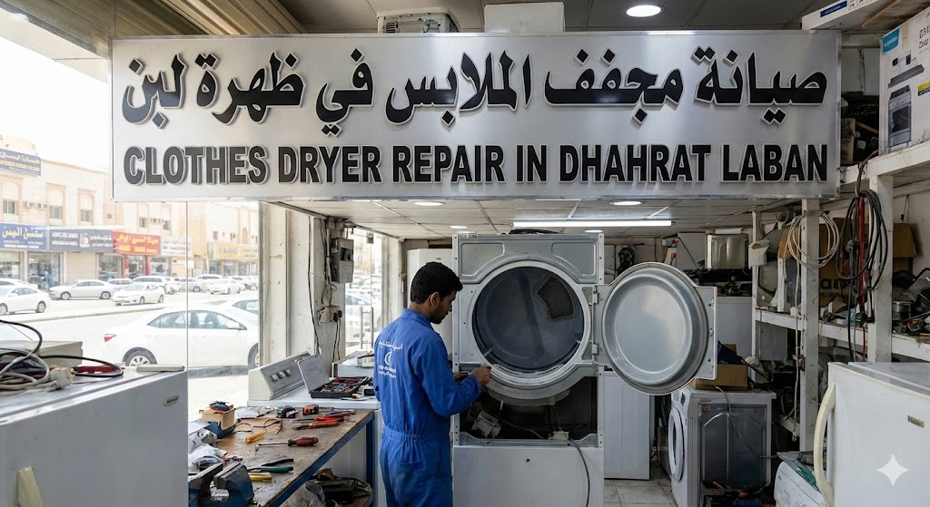 صيانة مجفف الملابس في ظهرة لبن