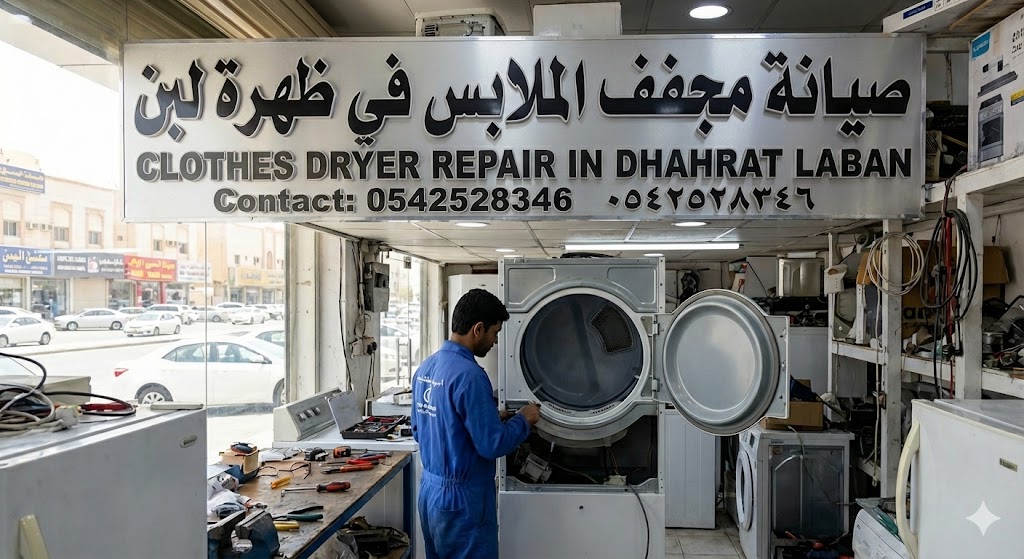 صيانة مجفف الملابس في ظهرة لبن