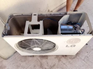 repairing and cleaning of LG ac exhauster