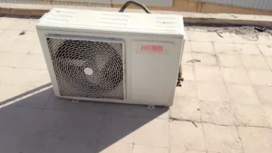 displaying ac exhauster on the roof