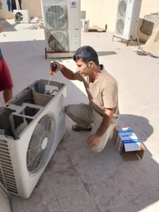 mohammed nabeel doing air repair service al mahdiyah al riyadh